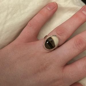 Peanut Wood Jasper Sterling Silver Ring